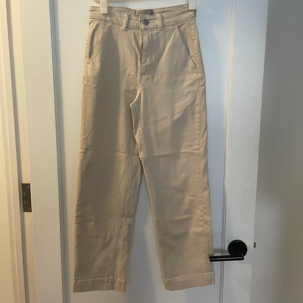 Everlane The Straight-Leg Crop in Sandstone - Size 2 Tall/Long